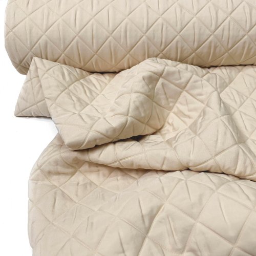 RESTSTÜCK 1,10m !!! - Stepper - Quilted Checks - creme