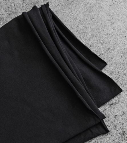 RESTSTÜCK 90cm !!! - Bio Single Stretch Jersey - black - Mind the Maker