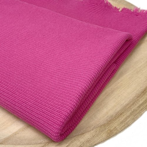 RESTSTÜCK 50cm !!! - Baumwoll Strick - Cable Miami - fuchsia