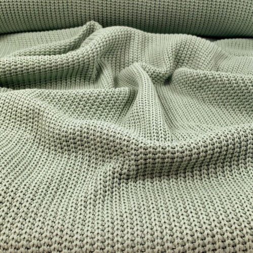 RESTSTÜCK 1,40m !!! - Baumwoll Strick - mint