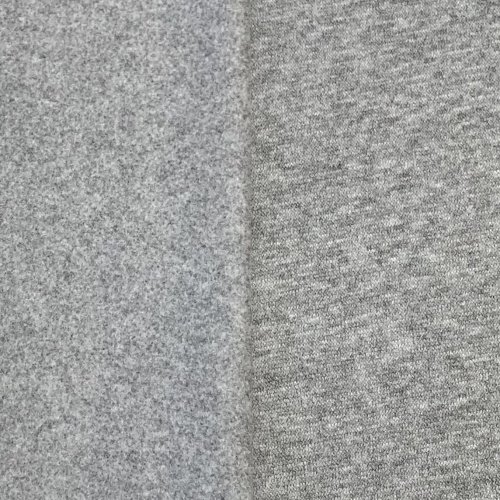 Preview: RESTSTÜCK 0,80m !!! - Strickjersey - brushed - Coco - grey