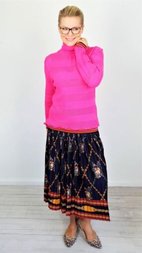 RESTSTÜCK 70cm !!! - Bio Strick - Stripe Knitty - ortensia - Bliss - Hamburger Liebe - Albstoffe
