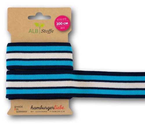 Bio Stripe Me - College Col. 69 - Plain Stitches - Hamburger Liebe - Albstoffe