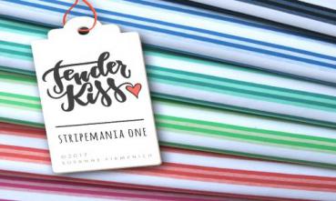 Bio Jersey - Stripemanie ONE - jeans - Tender Kiss - Hamburger Liebe