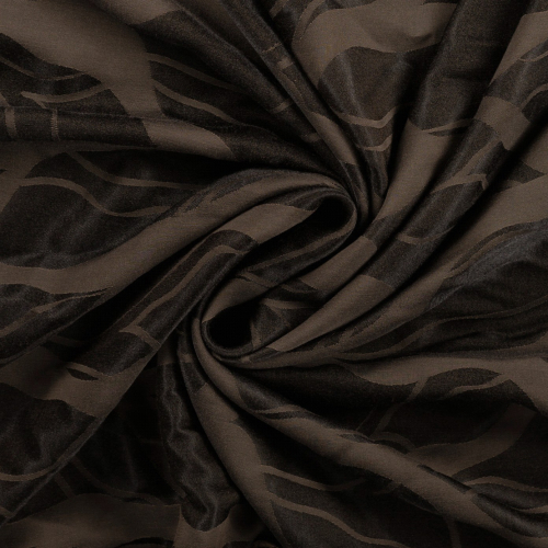 Preview: Doubleface Viskose Gemisch - Stripes - brown