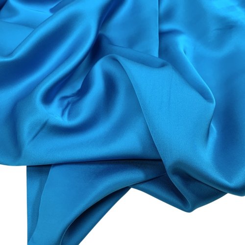 Viskosesatin - Sue - aqua