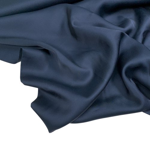Viskosesatin - Sue - navy
