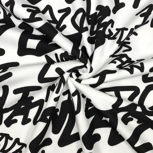 Preview: RESTSTÜCK 1,10m !!! - Sweat - angerauht - Loomit -  white