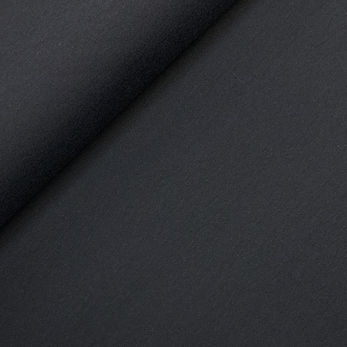 Preview: Sweat - brushed - uni - black