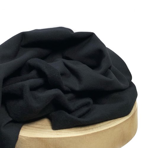 RESTSTÜCK 1,10m !!! - Sweat - brushed - uni - black