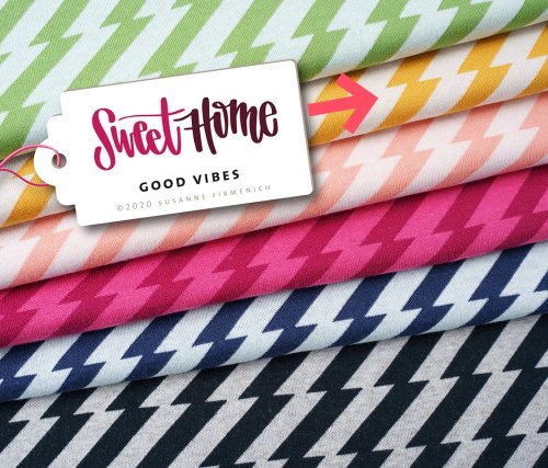 Bio Jacquard - Good Vibes - Col. 02 - meringa/curry - Sweet Home - Hamburger Liebe - Albstoffe