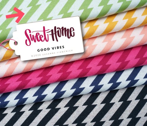 Bio Jacquard - Good Vibes - Col. 01 - meringa/olivia - Sweet Home - Hamburger Liebe - Albstoffe