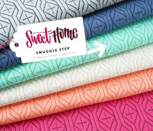Bio Jacquard Stepper - Snuggle Step - verdino/olivia - Sweet Home - Hamburger Liebe