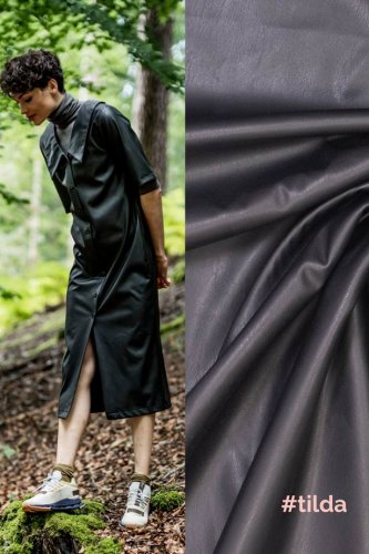 Kunstleder - Tilda - soft - black - Fibremood