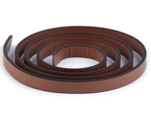 Lederriemen für Taschen - braun - 2er Set - 10mm x 2.5mm
