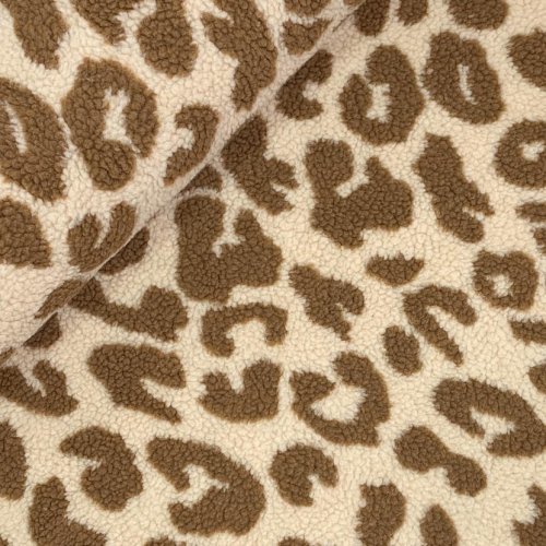 Preview: Mantelstoff - Curly Lamb - Raiko Leo - beige/caramel