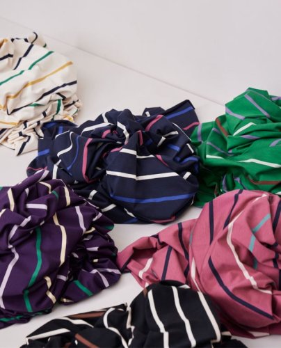 RESTSTÜCK 1,50m !!! - Nova Stripe mit TENCEL™ Modal - purple night - meetMilk