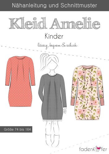 Papierschnittmuster - Kleid Amelie - Kinder - Fadenkäfer