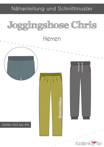 Papierschnittmuster - Jogginghose Chris - Herren - Fadenkäfer