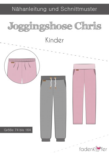 Papierschnittmuster - Jogginghose Chris - Kinder - Fadenkäfer