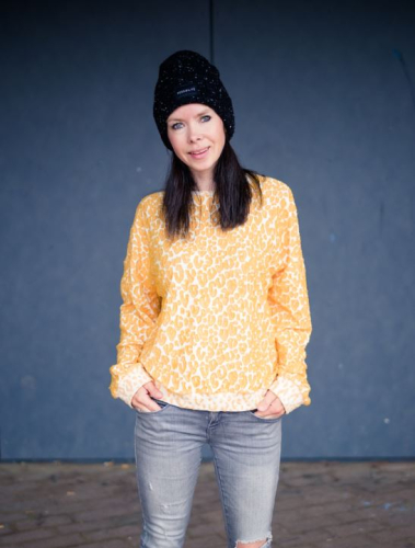 Preview: Bio Jacquard - Safari Fringe - A17/A72 - meringa/curry - Travel the World - Hamburger Liebe - Albstoffe