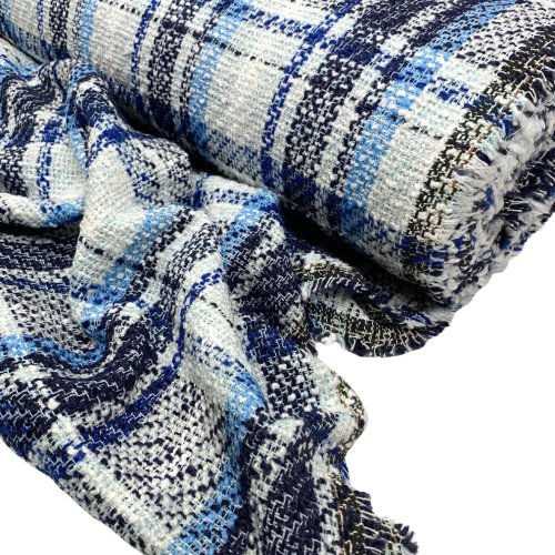Tweed Bouclé - Jelka - navy/ecru