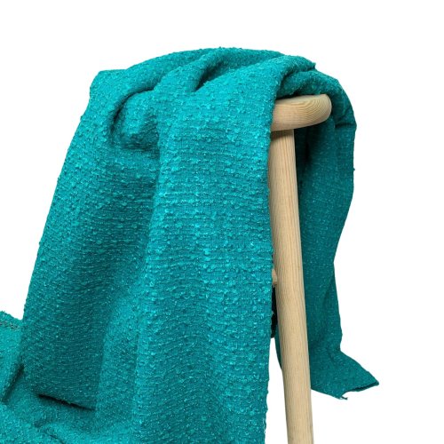 Preview: RESTSTÜCK 0.50m !!! - Tweed Bouclé - Jenna - emerald
