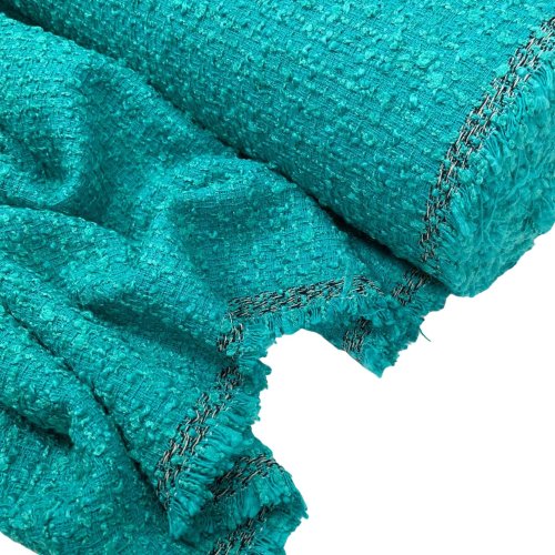 RESTSTÜCK 0.50m !!! - Tweed Bouclé - Jenna - emerald