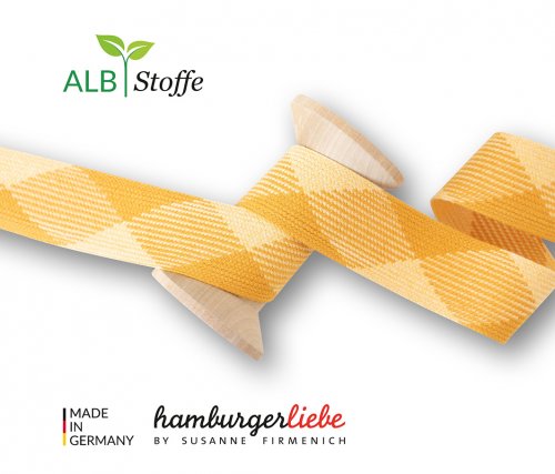 Bio Flachkordel - Twist Me - Flat - 3,5 cm - Col.5 - Albstoffe - Hamburger Liebe