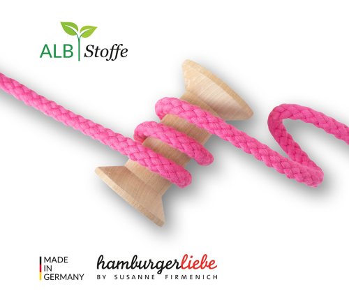 Bio Rundkordel - Twist Me - Big - 1,2 cm - A55 ortensia - Albstoffe - Hamburger Liebe