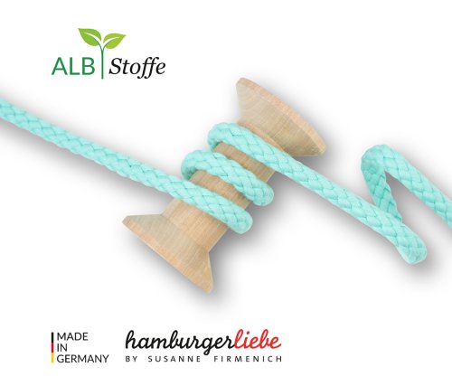 Bio Rundkordel - Twist Me - Big - 1,2 cm - A70 verdino - Albstoffe - Hamburger Liebe