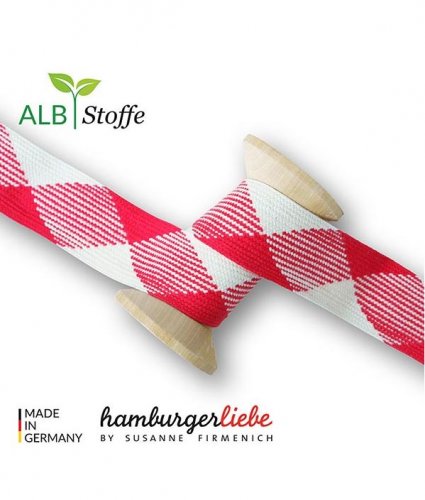 Bio Flachkordel - Twist Me - Flat - 3,5 cm - Col.24A - Albstoffe - Hamburger Liebe