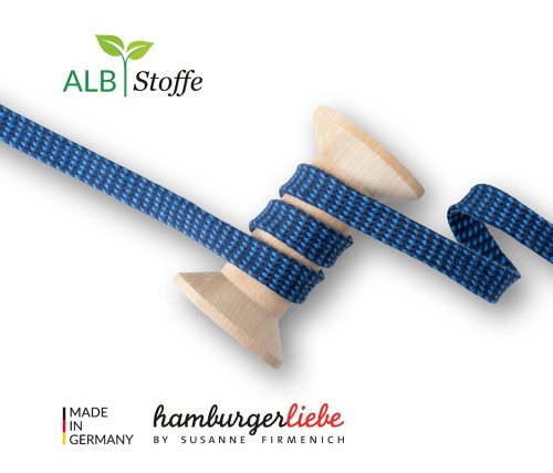 Bio Flachkordel - Twist Me - Dots - 1,2 cm - Col.6 - Albstoffe - Hamburger Liebe