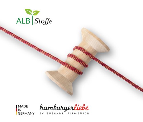 Bio Rundkordel - Twist Me - Slim - 0,5 cm - Col.8 - Albstoffe - Hamburger Liebe