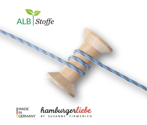 Bio Rundkordel - Twist Me - Slim - 0,5 cm - Col.5 - Albstoffe - Hamburger Liebe