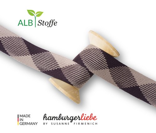 Bio Flachkordel - Twist Me - Flat - 3,5 cm - Col. 28 - Albstoffe - Hamburger Liebe