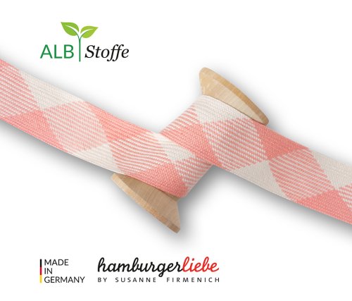 Bio Flachkordel - Twist Me - Flat - 3,5 cm - Col.24 - Albstoffe - Hamburger Liebe