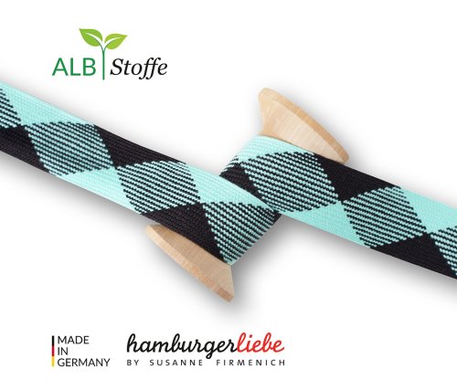 Bio Flachkordel - Twist Me - Flat - 3,5 cm - Col.22 - Albstoffe - Hamburger Liebe