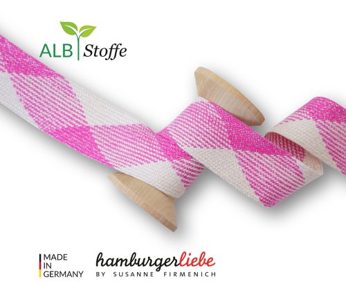 Bio Flachkordel - Twist Me - Flat - 3,5 cm - Col.19 - Albstoffe - Hamburger Liebe