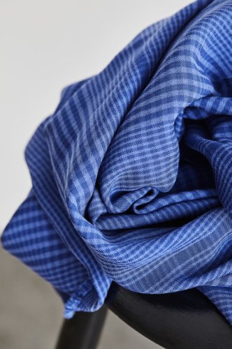 Two Tone Plaid mit TENCEL™ - lapis - meetMilk