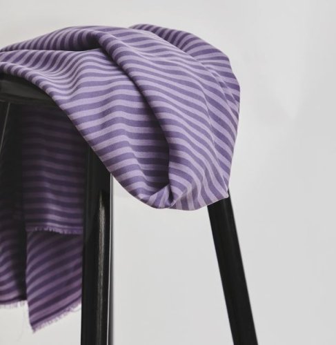 Two Tone Stripe Twill mit TENCEL™ - mauve - MeetMilk