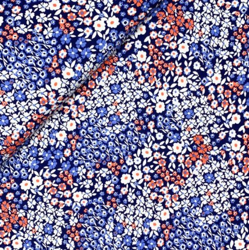 Preview: RESTSTÜCK 1,20m !!! - Viskose Popeline - Alma - blau