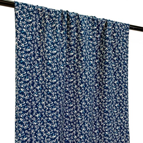 RESTSTÜCK 60cm !!! - Viskose Popeline - Anela - marine