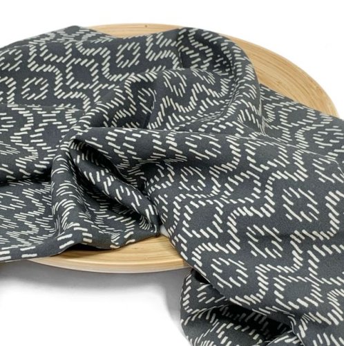 Viskose - Big Rhombus - grey