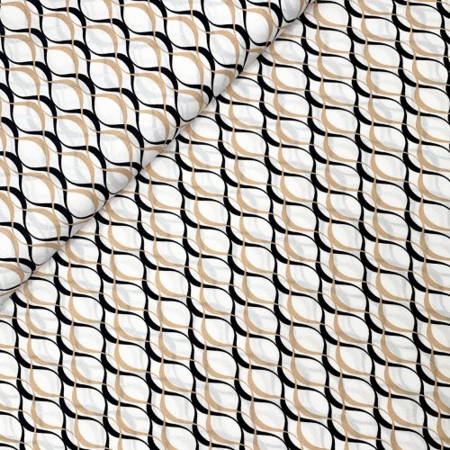 Viskose - Chally Waves - white/sand