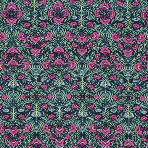 Viskose - Chrissie Flowers - grün