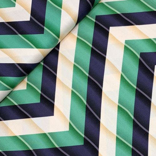 RESTSTÜCK 80cm !!! - Viskose Twill - Clear Graphic - smaragd