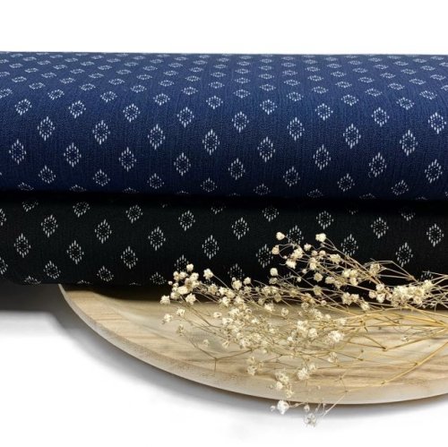 RESTSTÜCK 1,60m !!! - Viskose Crepe - Clear Rhombus - black