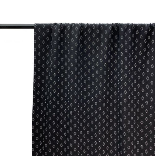 Preview: RESTSTÜCK 1,60m !!! - Viskose Crepe - Clear Rhombus - black