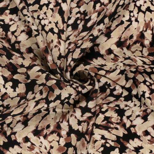 Preview: Viskose Crepe - Nanda - beige/brown